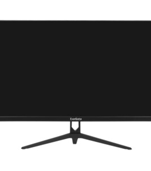 Монитор 27' ExeGate ProSmart EV2707A VA 1920x1080, 75 Гц, 5 мс, 16:9, 280 кд/м², 1xHDMI, 1xVGA, 3.5 мм, черный
