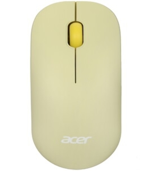 Мышь беспроводная Acer OMR205 зеленый/желтый, 1200 dpi, радиоканал, USB, кнопки - 3