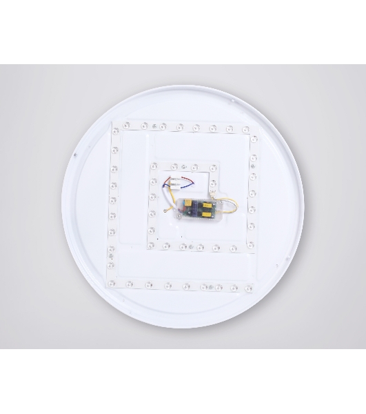 Потолочный светодиодный светильник Ambrella light FZ1326 BK/LWD черный/светлое дерево IP20 60W 3000-6400K D490*80 (ПДУ ИК)