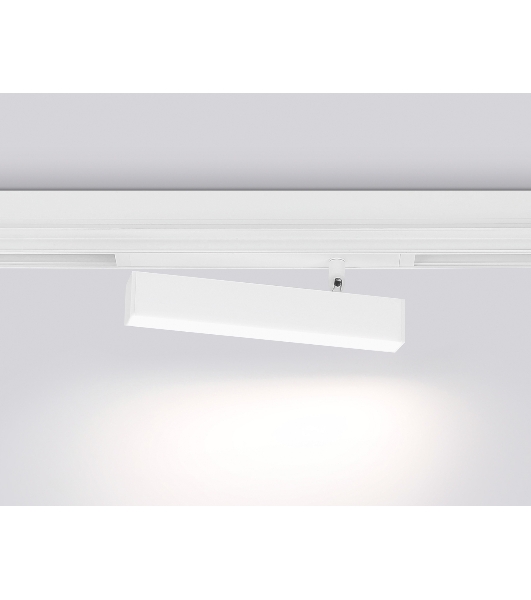 Управляемый светодиодный светильник для шинопровода Magnetic Ambrella light GL1321 WH белый IP20 12W 3000K-6400K 220V 120° 232*25*112 (Без ПДУ)
