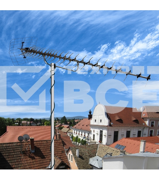 ТВ антенна наружная «Активная» для цифрового ТВ DVB-T2, RX-415 Rexant