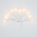 Гирлянда светодиодная «Шишки» 1.5 м, 10 LED, прозрачный ПВХ, цвет свечения теплый белый, 2 х АА (батарейки не в комплекте) NEON-NIGHT, фото3
