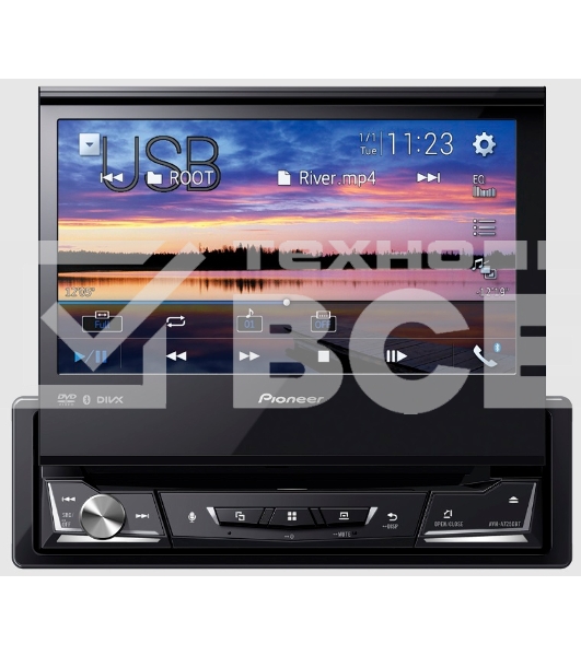 Автомагнитола CD DVD Pioneer AVH-A7250BT 1DIN 4x50Вт