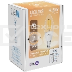 Лампа светодиодная филаментная Gauss Smart Home DIM E14 C35 4,5 Вт 1/10/40, фото10