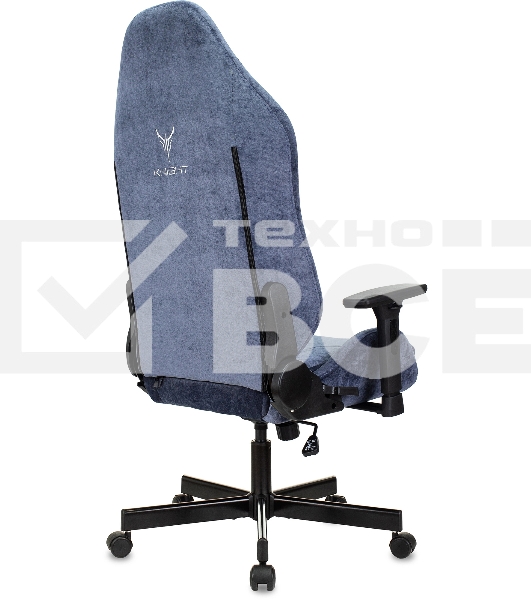 Кресло игровое Knight N1 Fabric синий Light-27 с подголов. крестовина металл