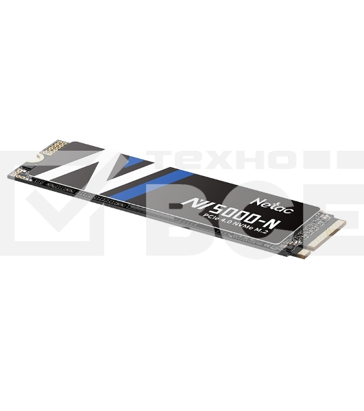 Накопитель SSD Netac NV5000 Pro, 500GB, M.2 2280, PCIe 4.0 x4, NVMe, R/W 4800/2700, с радиатором