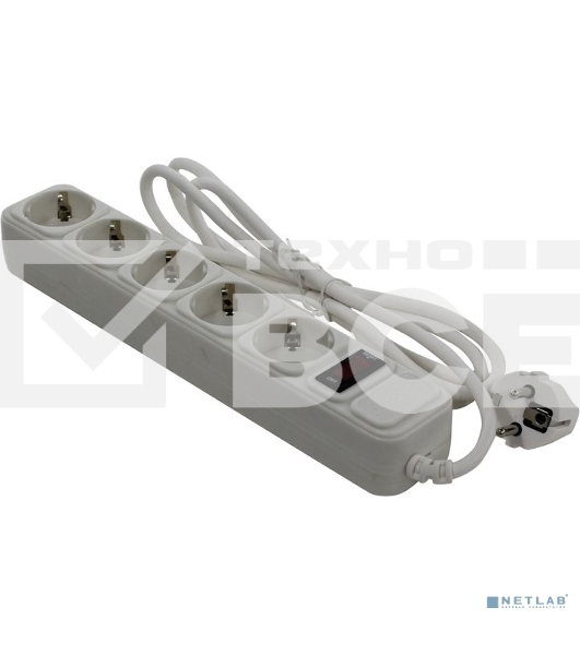 Сетевой фильтр Exegate SP-5-1.5W (5 розеток, 1.5м, евровилка, белый)