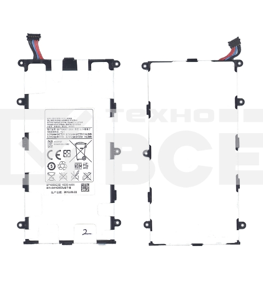 Аккумуляторная батарея SP4960C3B для Samsung Galaxy Tab GT-P6200 3.7V 14.8Wh