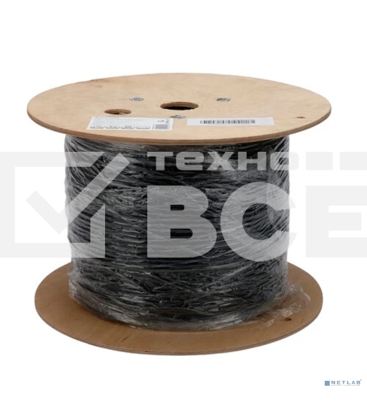 Кабель Cablexpert Россия FPC-5051E-4-CU, FTP indoor 4x2x0.51, медный, кат.5e, однож., 305м, box, серый