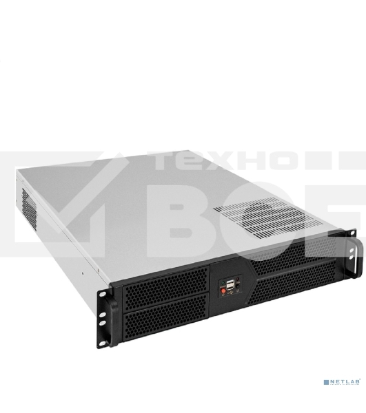 Серверный корпус ExeGate Pro 2U550-04 (RM 19', высота 2U, глубина 550, без БП, 2хUSB)
