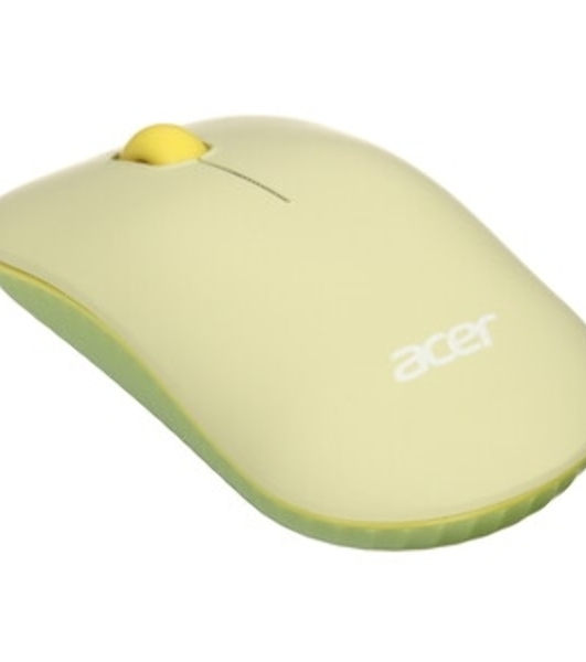 Мышь беспроводная Acer OMR205 зеленый/желтый, 1200 dpi, радиоканал, USB, кнопки - 3
