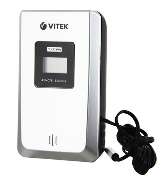 Погодная станция Vitek VT-3533 серебристый/черный