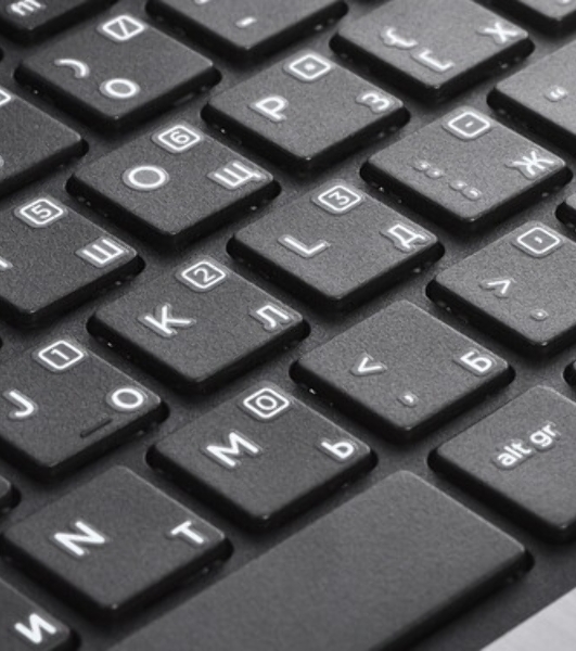 Клавиатура для HP ProBook 430 G2 черная с рамкой с подсветкой