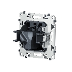 Механизм компьютерной розетки RJ-45 (8P8C) CAT6A экранированной с автоматической защитной шторкой QUANT VM185, фото4