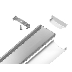 Алюминиевый профиль Ambrella light GP1500AL серебро 2000*18*4, фото5