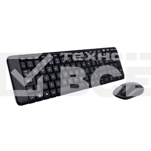 Клавиатура + мышь Logitech MK220 клав:черный мышь:черный USB беспроводная
