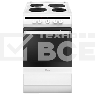 Плита электрическая Hansa FCEW53000 белый, конфорок 4 шт, духовка 68 л, 50 см x 85 см x 60 см