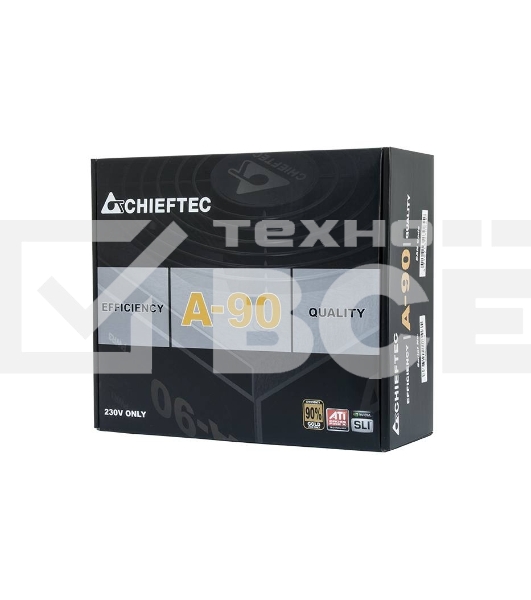 Блок питания Chieftec, GDP-750C, 750Вт, 140мм, модульный, черный