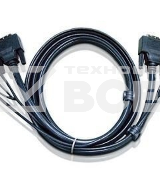Кабель ATEN KVM USB(тип А Male)+DVI-D(Male)+2хАудио(Male) (-) USB(тип B Male)+DVI-D(Male)+2хАудио(Male) 1,8м., черный. CABLE DVI/USBA/SP.MC-DVI/USB B 1.8M
