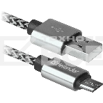 Кабель USB08-03T PRO USB2.0 Белый, AM-MicroBM, 1m, 2.1A (87803), фото 1