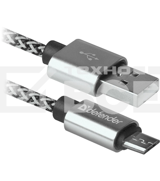 Кабель USB08-03T PRO USB2.0 Белый, AM-MicroBM, 1m, 2.1A (87803)