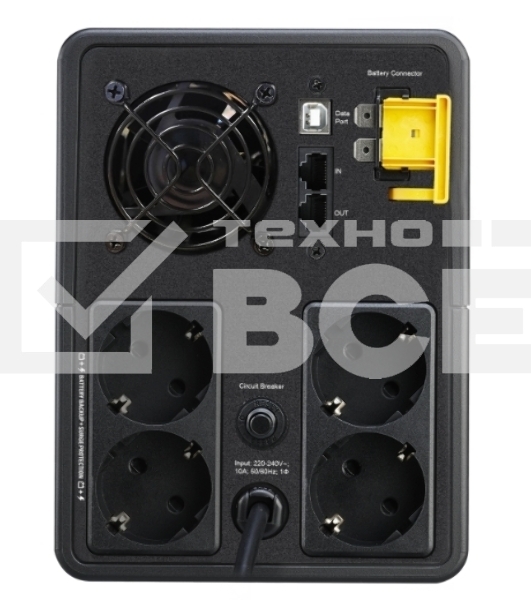 Источник бесперебойного питания APC Back-UPS BX2200MI-GR 1200Вт 2200ВА черный