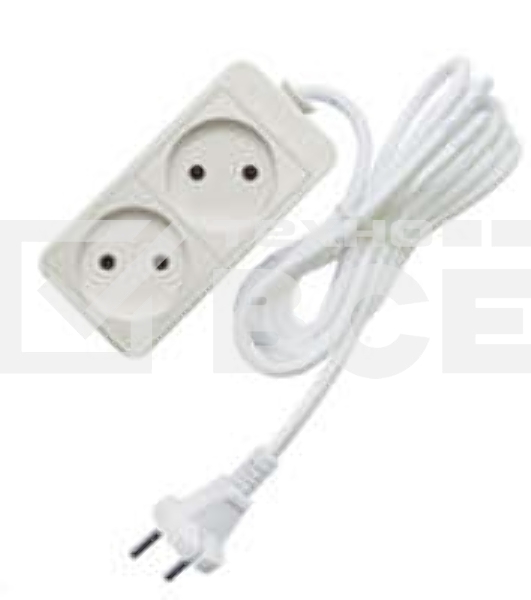 Удлинитель 2х5м без заземл. 10А IP20 2.2кВт Союз 481S-1205