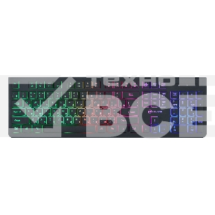 Клавиатура Oklick 440ML черный USB slim LED