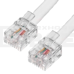 Телефонный шнур Greenconnect удлинитель для аппарата  0.5m GCR-TP6P4C-0.5m, 6P4C (джек 6p4c - jack 6p4c) белый Greenconnect Телефонный шнур удлинитель для аппарата  0.5m GCR-TP6P4C-0.5m, 6P4C (джек 6p4c - jack 6p4c) белый, фото9