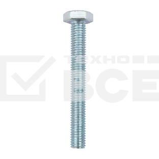 Болт шестигранный KRANZ DIN 933, 10х80, короб (10 шт./уп.)