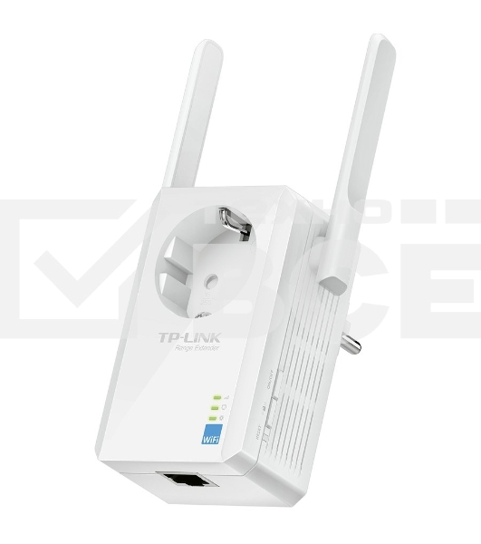 Сетевой адаптер TP-Link SOHO TL-WA860RE 300Mbps Wireless N Wall Plugged Range Extender with AC Passthrough, QCA(Atheros), 2T2R, 2.4GHz, 802.11b/g/n, 1 10/100Mbps LAN port, Range Extender button, Range Extender mode, suppo поставляется без кабеля RJ-45