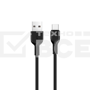 Кабель USB HOCO X20 Flash, USB - Type-С, 2А, 2м, черный