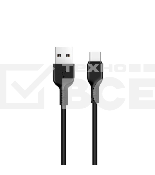 Кабель USB HOCO X20 Flash, USB - Type-С, 2А, 2м, черный