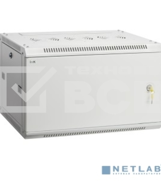 Шкаф ITK LWR3-06U64-MF LINEA W 6U 600x450 мм дверь металл, RAL7035 [LWR3-06U64-MF]