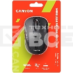 Мышь беспроводная Canyon MSO-W6 черный, 1600 dpi, радиоканал, USB, кнопки - 6, фото 1