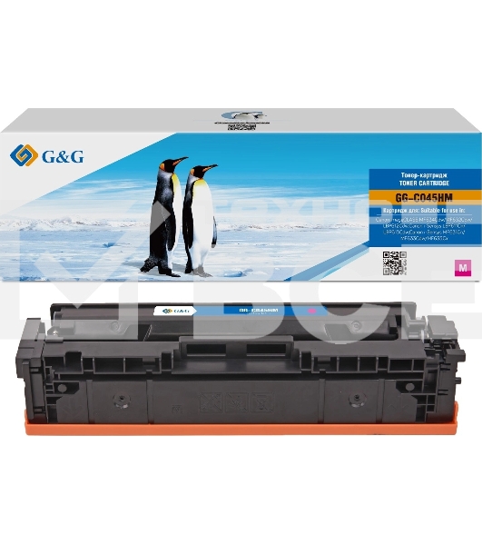 Картридж лазерный G&G GG-C045HM 045H пурпурный (2200 стр.) для Canon imageCLASS MF634Cdw/MF632Cdw/LBP612Cdw/i-Sensys LBP611Cn/LBP613Cdw/MF631Cn/MF633Cdw/MF635Cx