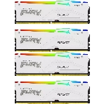 Оперативная память Kingston Fury Beast, DDR5, 128Gb (4x32 Gb), 5200 MHz, CL40, радиатор, RGb, белый, фото4