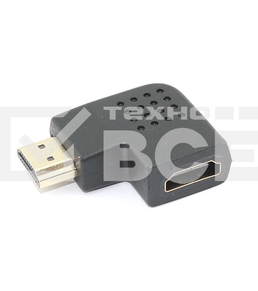 Удлинитель HDMI папа-мама угловой влево