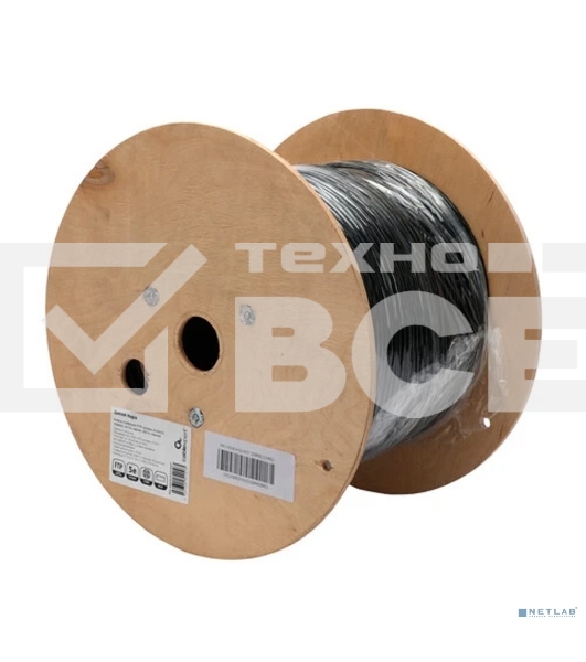 Кабель Cablexpert Россия FPC-5051E-4-CU, FTP indoor 4x2x0.51, медный, кат.5e, однож., 305м, box, серый