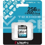 Флеш карта SDXC 256GB Kingston SDG4/256GB Canvas Go! Plus V30 + adapter, фото 1