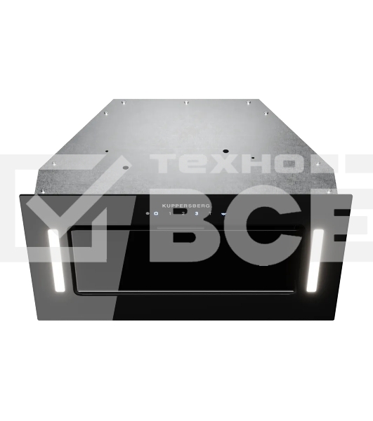 Вытяжка встраиваемая Kuppersberg Innova V 60 черный, 53 см, 1300 м³/ч, 46 дБ