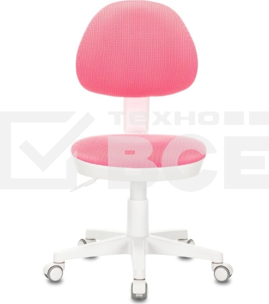 Кресло детское Бюрократ KD-3, на колесиках, ткань, розовый