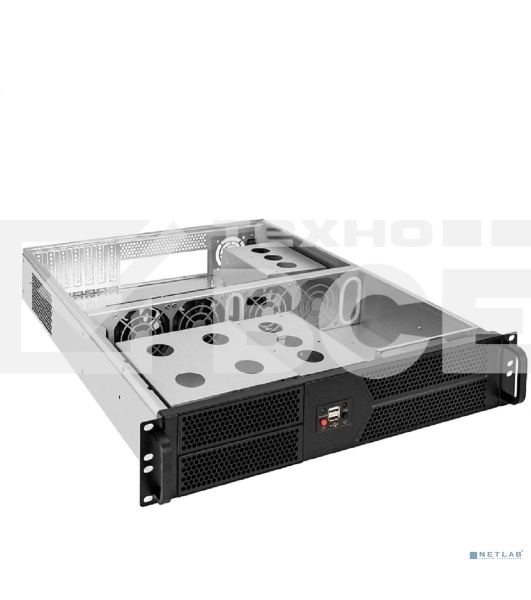 Серверный корпус ExeGate Pro 2U550-04 (RM 19', высота 2U, глубина 550, без БП, 2хUSB)