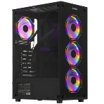 Компьютерный корпус Miditower ExeGate i3 BASE-NPX500 (ATX, БП 500NPX с вент. 12 см, с окном, 1*USB+1*USB 3.0, аудио, 4 вент. 12см с RGb подсветкой), фото15