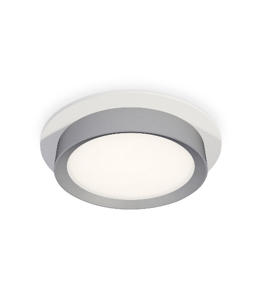 Комплект встраиваемого светильника Ambrella light XC8050004 SWH/MCH белый песок/хром матовый GX53 (C8050, N8121)