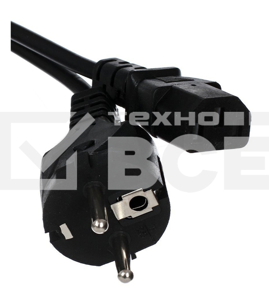 Кабель компьютер - розетка 220V <5.0м> (Европейский стандарт)  <TP021-5.0-BK> Кабель компьютер - розетка 220V <5.0м> (Европейский стандарт)  <TP021-5.0-BK>