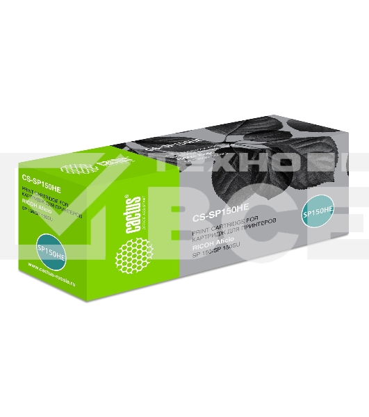 Картридж лазерный Cactus CS-SP150HE черный (1500 стр.) для Ricoh Aficio SP 150/SP 150SU