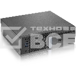 Компьютерный корпус с блоком питания 300Вт. Foxline FL-1001 mATX case, black, w/PSU TFX 300W, w/2xUSB2.0+2xUSB3.0, w/1xcombo audio, w/pwr cord, w/ 8cm FAN, фото 1