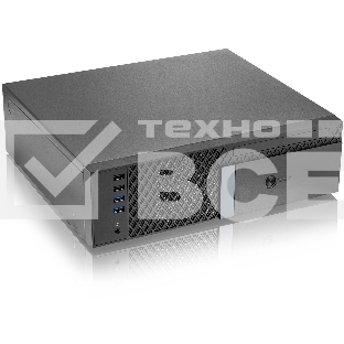 Компьютерный корпус с блоком питания 300Вт. Foxline FL-1001 mATX case, black, w/PSU TFX 300W, w/2xUSB2.0+2xUSB3.0, w/1xcombo audio, w/pwr cord, w/ 8cm FAN
