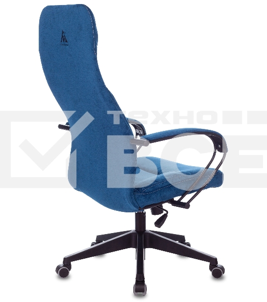 Кресло руководителя Бюрократ CH-608Fabric темно-синий Velvet 29 крестовина пластик